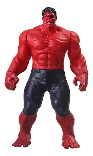 Boneco Hulk Vermelho 30 Cm Com Som Articulado