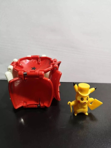 Pokemon Pokebola Lanzadora + Muñeco Pikachu X8