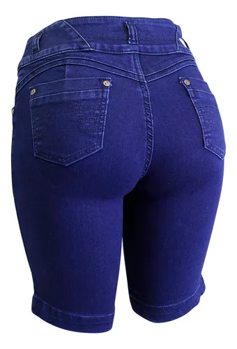 Bermuda Para Dama De Mezclilla Con Bolsas 55279