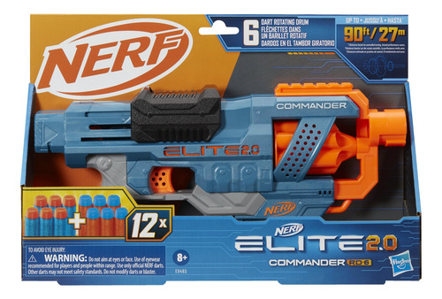 Hasbro Nerf Elite 2.0 Commander Rd-6 Lanzador De Dardos Con