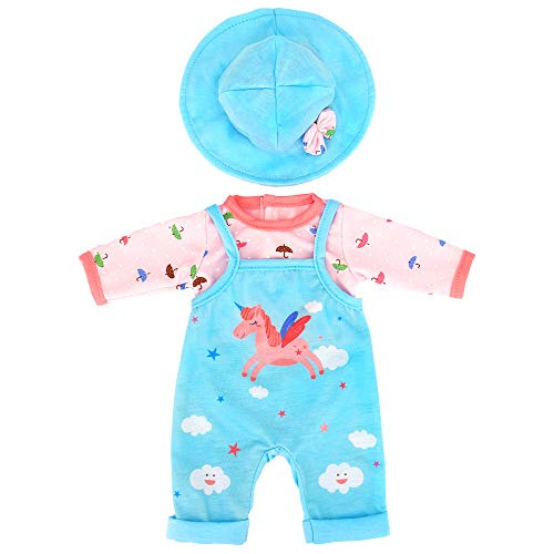 Ropa Muñeca Estampado De Unicornio Y Gorro 14-18 Pulga...