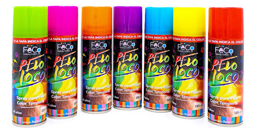 Spray Para Pelo Pintura Color Temporal 185ml