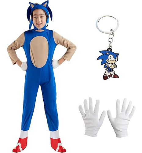 The Hedgehog Sonic Custome Para Niños Halloween Sonic Cutsom