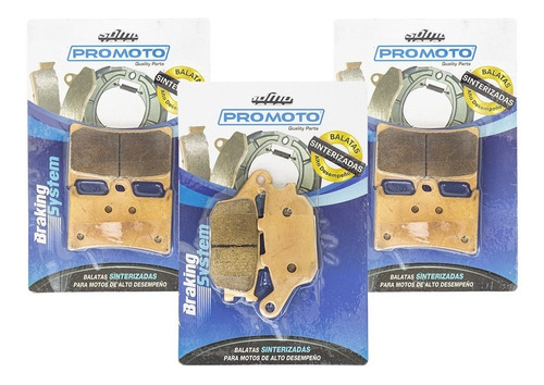 Balatas Promoto Sinterizada R6s 03 04 06 07 08 09 Fz07 Fz09