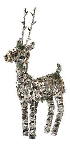 Estatua De Ciervo Navideño, Figura Decorativa Creativa Para