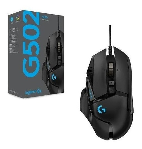 Mouse Logitech G502 Hero 11 Teclas Gamer Sensor Stock