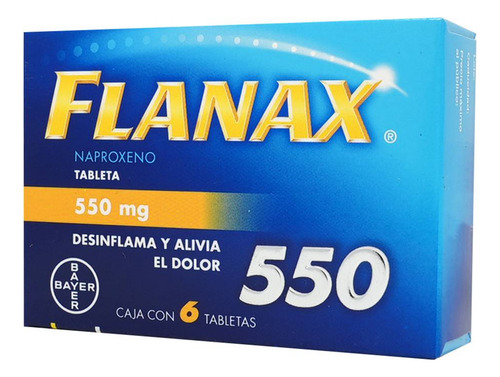 Flanax 550 Mg Caja C/6 Tabletas - Bayer consumer healthcare