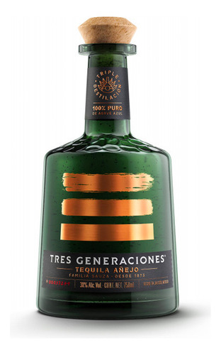 Paquete De 3 Tequila Tres Generaciones Añejo 50 Aniversario