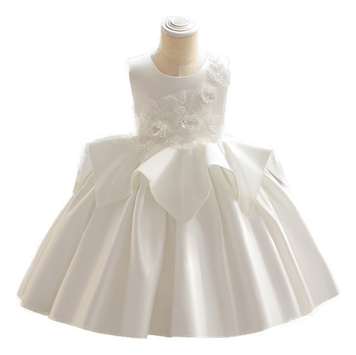 Vestido Con Diseño Tridimensional Para Niñas, Princesa Y Flo