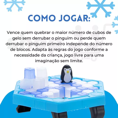 Jogo Infantil Numa Fria Quebra Gelo Do Pinguim Interativo - R$ 41,98