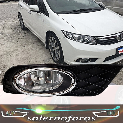 Imagen 4 de 6 de Kit Faros Auxiliares Honda Civic 2012/2015 Con Lámparas H11
