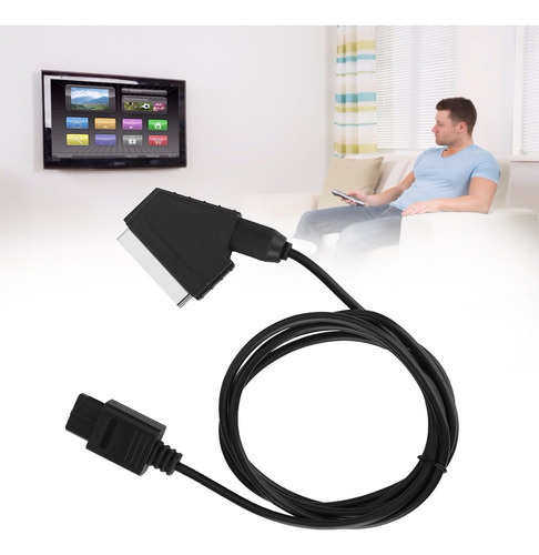 Conexión Profesional De Cable Scart Rgb De 1,8 M For Máquin
