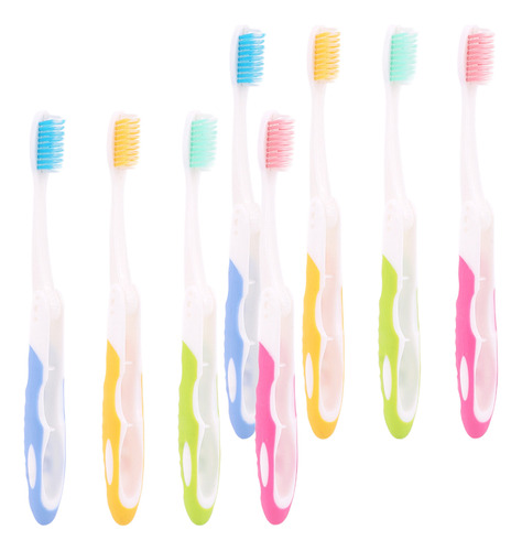 Cepillo De Dientes Portátil Soft Bristle, 8 Piezas