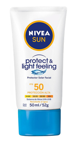 Protector Solar Nivea Sun Light Facial - mL a $826