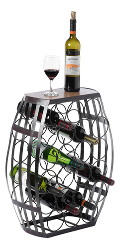 Vintiquewise Estante Decorativo Para Vinos De Mesa Con Forma