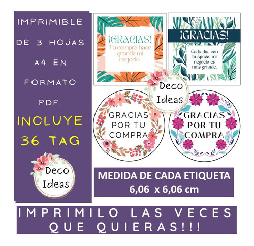 Imagen 4 de 5 de Kit Imprimible Para Emprendedores A Color Pdf Listo Imprimir