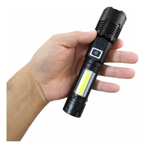 Lanterna Tática Led Zy643 Zoom 2.000x Pesca Trilha Aventura