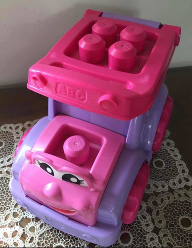 Mega Bloks First Builders Fisher Price / Carro Rosa (Usado)
