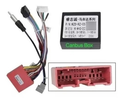 Arnes Conector Mazda + Canbus Radio Android Mandos A Volante