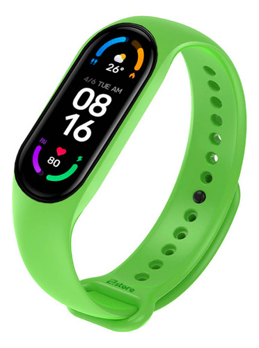 Correa Compatible Xiaomi Mi Band 5 Y 6 Verde Manzana