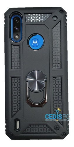 Funda De Uso Rudo Tipo Anillo Para Motorola Moto E7 Power 