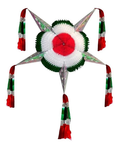 Decoración Papel Picado Patrias Piñata Estrella #1, 10piezas