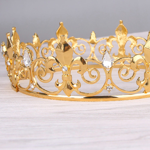 Royal King Crown For Men - Metal Prince Crowns And Tiaras