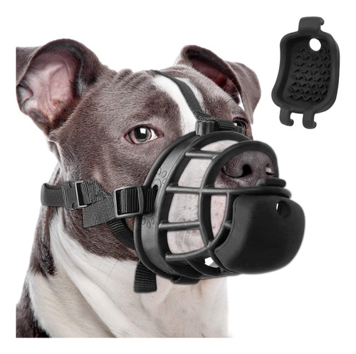 Bozal Tipo Cesta Para Pitbull Talle M Negro