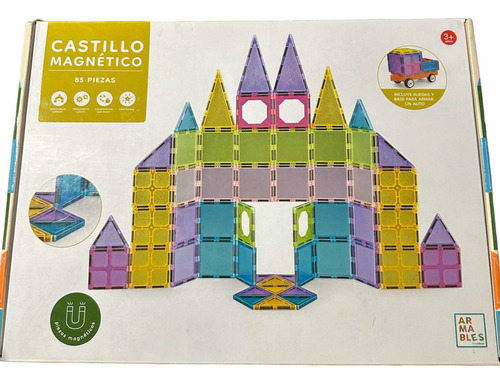 Castillo Magnético 85 Piezas Armable Juguete Niños Entrete