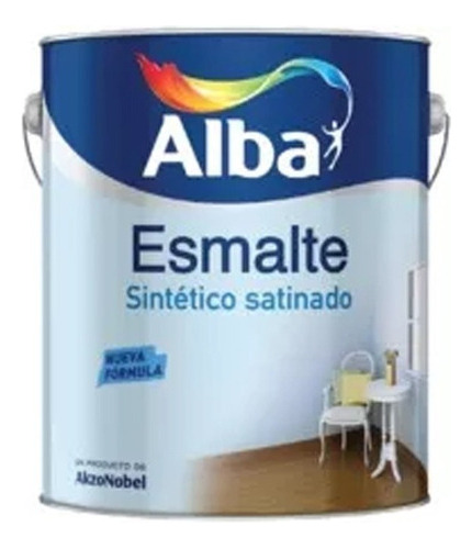 Esmalte Sintetico Alba Standard Blanco Satinado 4 L Protecci