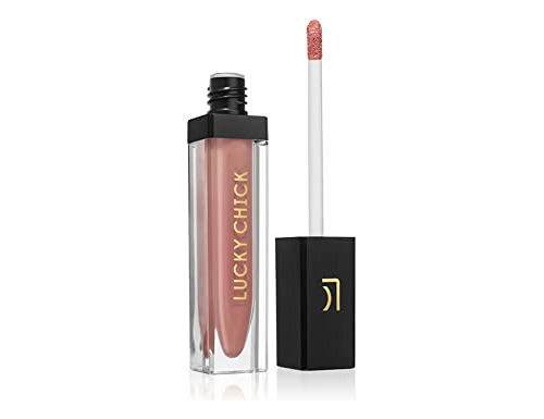 Lucky Chick Brillo Labial Lquido, Paradise, Rosa Nude, Ingre