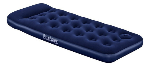 Colchón Inflable Individual Jr.twin Bomba Integrada Bestway Color Azul