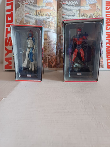 Marvel Mystique Y Magneto Coleccion Heroes 3d Panini Año2017