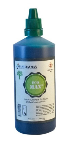 Tinta Borrable En Seco Para Marcadores Ecomax * 120ml