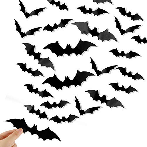 120 Calcomanias 3d De Decoracion De Halloween Murcielagos