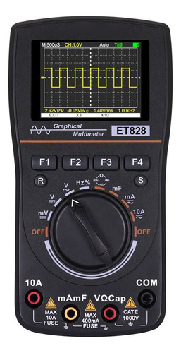 Multímetro Osciloscopio Digital Et828 Inteligente