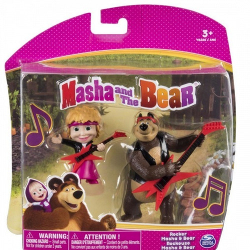 Masha Y El Oso Rockeros Figura X2 Oferta Envió Ya