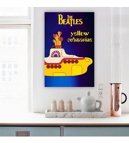 comprar Plaquinha Placa Quadro 30x40cm Yellow Submarine The Beatles