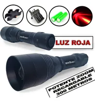 Comprar Linterna Roja Hunt Rabbit + 2 Baterías + Cargador + Montura8