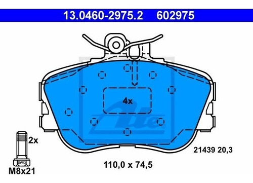 Balatas [d] M Benz C 220 T Cdi 2000 2.2 (202.193) 123hp Ate