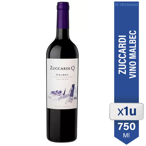 Vino Zuccardi Q Malbec Tinto 750ml Mendoza Botella Frutal