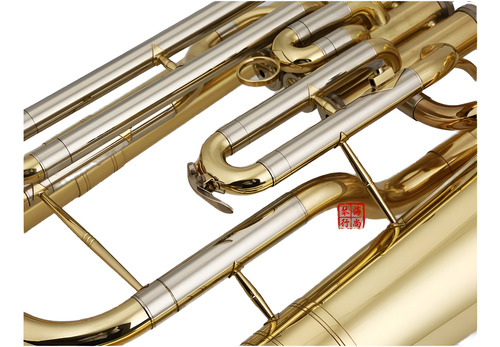 Eufonio Bajo De Viento 3 Pistones Kuno Kbr-901 Dorado