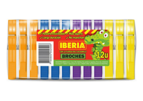 Iberia® Cocodrilo Broches Plásticos