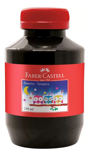 Tinta Guache 250ml - Preto Faber-castell