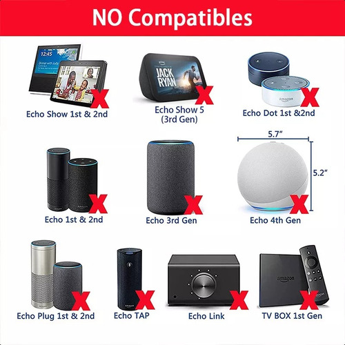 Cargador Adaptador Para Alexa Echo Dot 5ta 4th 3ra Gen Pop