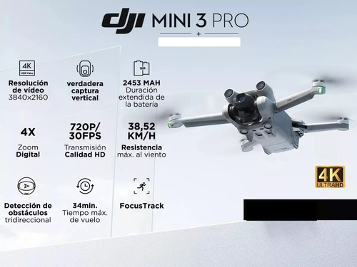 Dron Dji Mini 3 Pro (con Rc)  Detección De Obstáculos Tridir