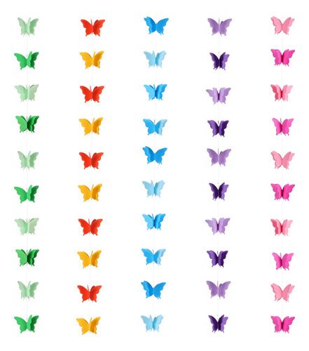 Guirnalda Colgante Con Forma De Mariposa, Diseño De Pentagra