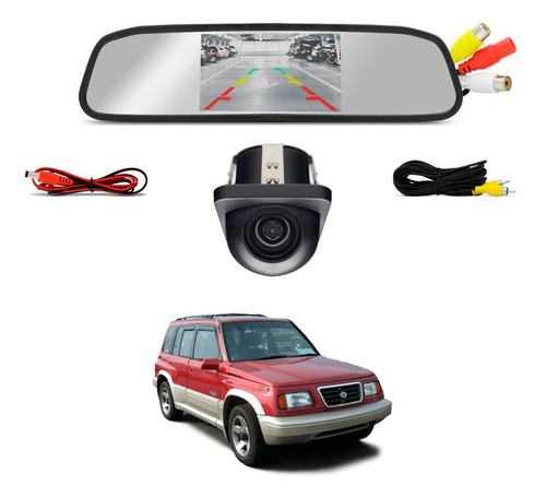 Retrovisor Com Câmera De Ré Suzuki Grand Vitara 95 96 97 98