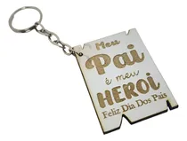 Comprar Kit 20 Chaveiros Meu Pai Meu Heroi Lembrança Dia Dos Pais