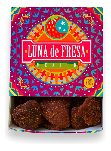 Fresas Cristalizadas Con Chile 100g Luna De Fresa